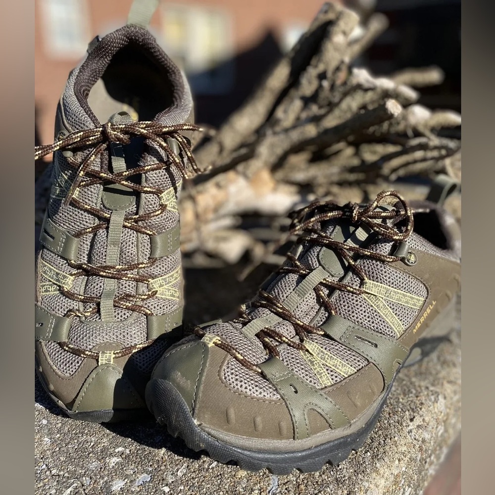 Merrell Siren Brindle Women's 8 Waterproof Hiking Shoes Sneakers Vibram